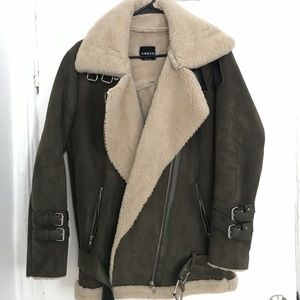 Shearling Biker Jacket